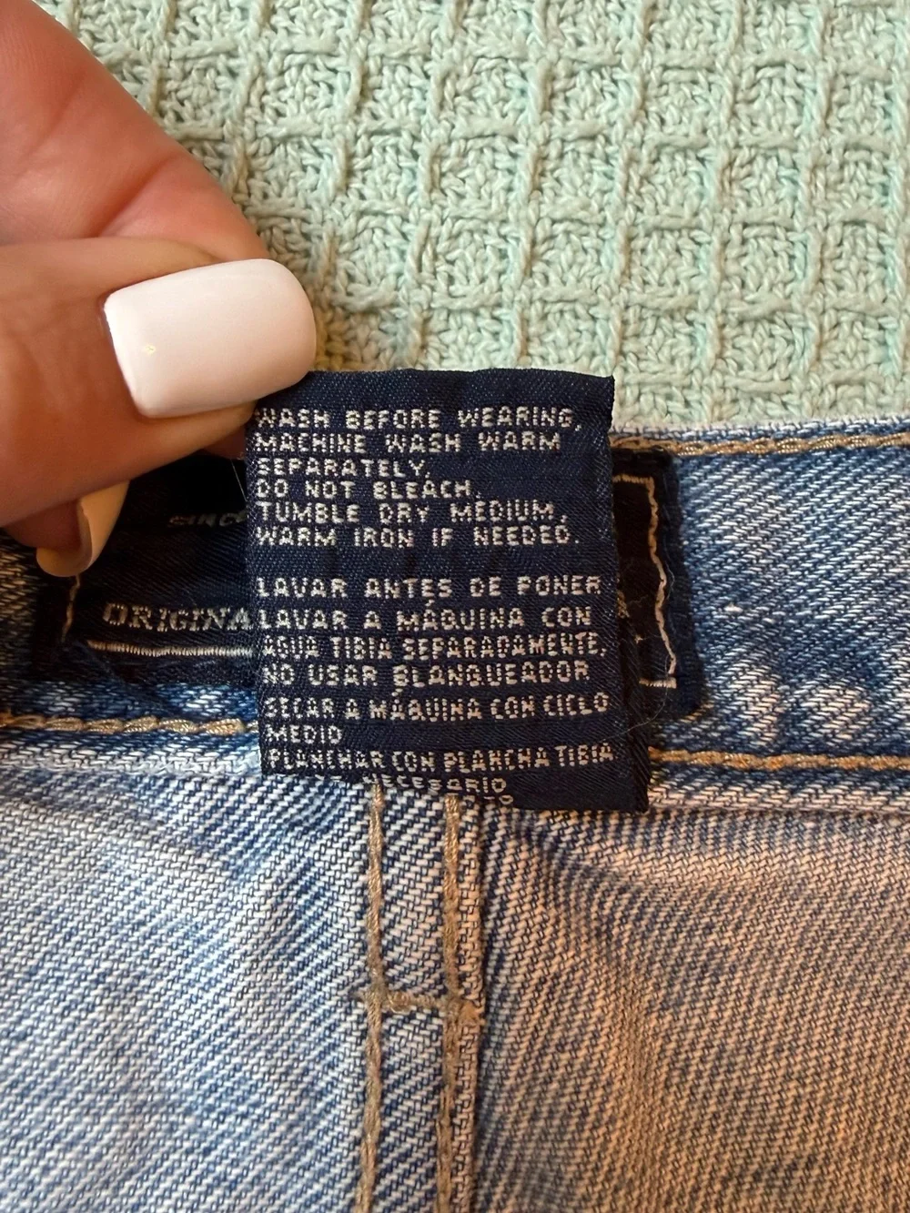 Route 66 Women’s Y2K Light Wash High Rise Mom Jeans Size 13/14 Cropped Denim